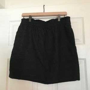 J. Crew black sidewalk skirt